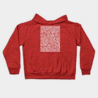 White Candy Sprinkles Pattern Kids Hoodie